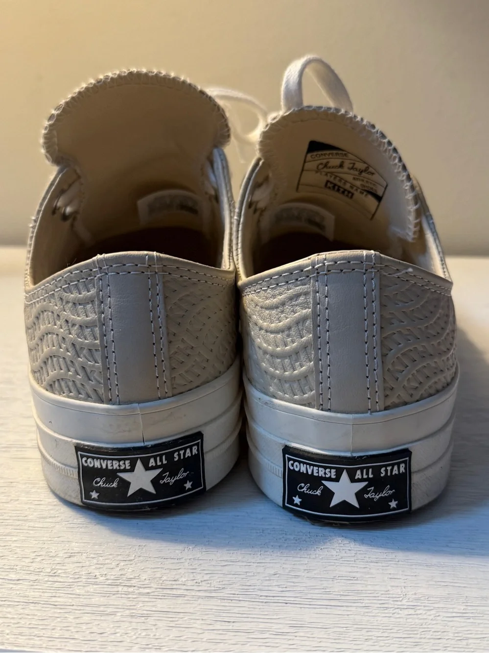 Kith x Converse Chuck 70 Logo Beige Sneaker Men Sz 6.5 Women 8.5